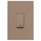 Conjunto Pulsador de Campainha Vertical 4x2 - RECTA FENDI SATIN FOSCO